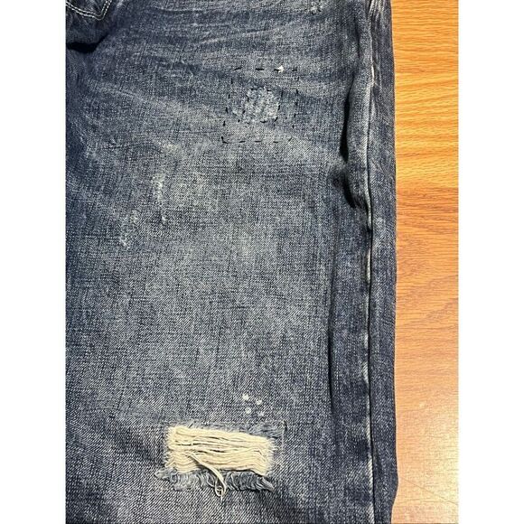 Armani J21 Regular Fit Distressed Button Fly Jeans - Picture 2 of 8